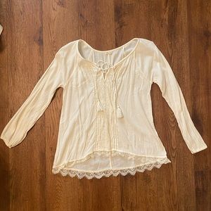 Cream Hollister top